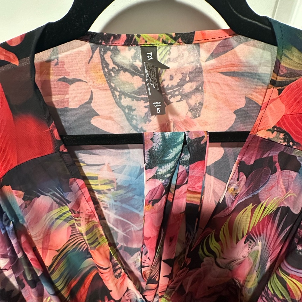 TORRID Vibrant Floral Swimsuit + Belted Cover Up - Picture 11 of 11